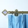 Buy cheap Matel 6M Pipe Curtain Rods Set Anti Brass Colour 28MM Diameter Diamond Curtain Finials from wholesalers