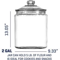 Buy cheap Glass Cookie Jars Labels Marker Gallon Canister Sets For Kitchen Counter With product