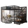 Buy cheap Banister Stairs Double Loft Bed with Metal Frame and Space Capsule Hotel Bed Cabinet from wholesalers