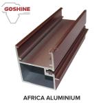 Buy cheap Customized Hollow Wood Finish Aluminum Window Frame Extrusions from wholesalers
