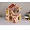 Buy cheap Kids DIY 55.5cm Garage Mini Dollhouse Furniture Wooden Miniature Dollhouse from wholesalers