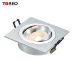 GU10 Aluminum Ceiling Downlight 5w 7w Recessed Mounted Adjustable Square