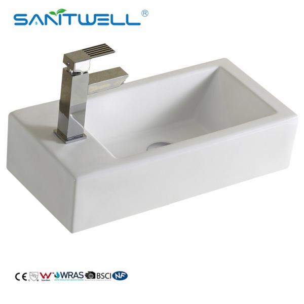 AB8399A Modern Simple Ceramics Lavabo Above Counter Basin Bathroom Wash Hand