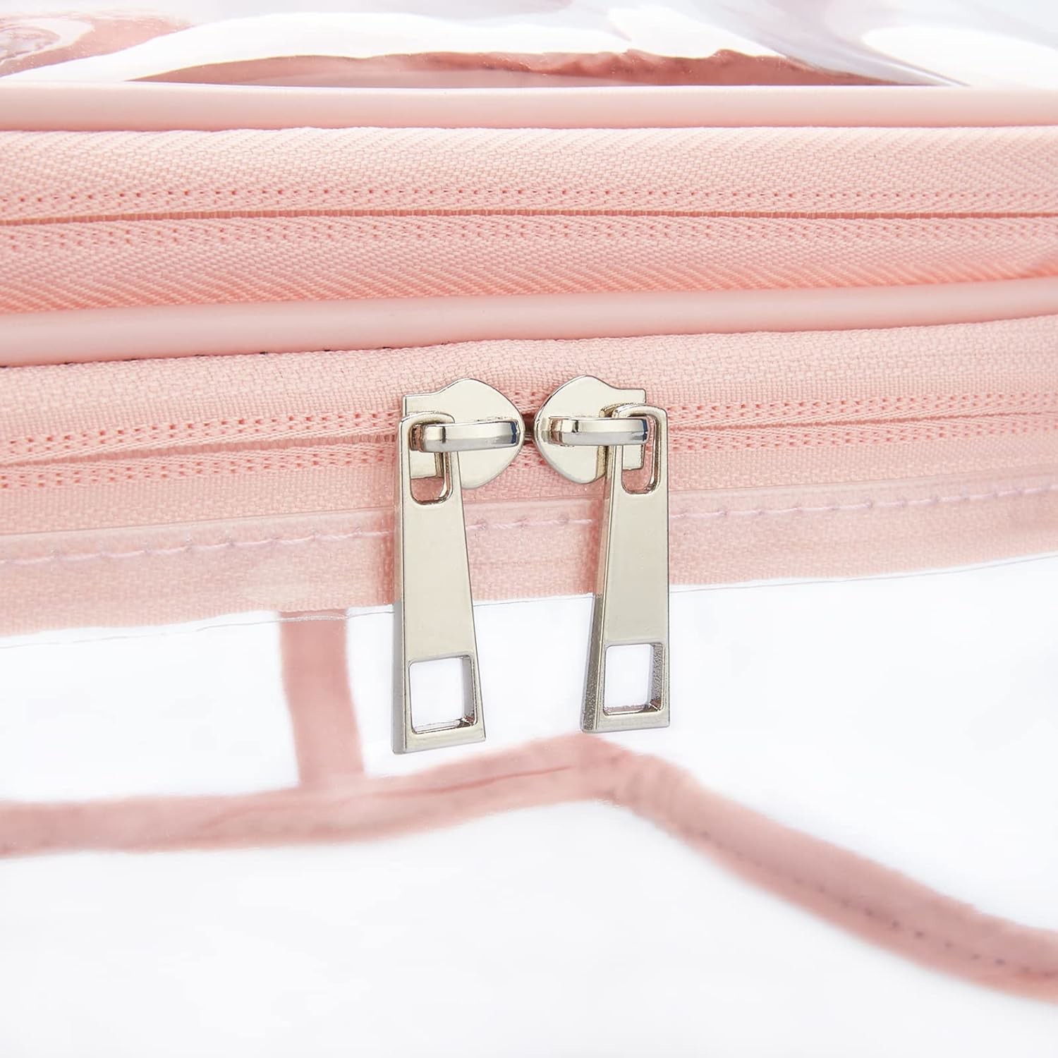 Double Layer Clear Cosmetic Bag Makeup Bag Waterproof Travel Toiletry Bag