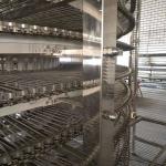 CE Bread Pizza Cooling Spiral Tower Conveyor