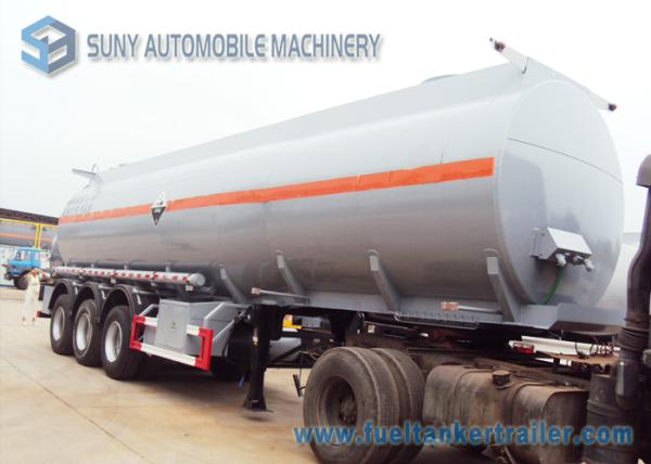 Buy cheap Hydrochloric Acid FUWA 13 Ton Fuel Tanker Trailer Three Axle Trailers 32000L from wholesalers