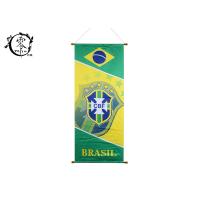 Buy cheap Custom CBF Brasil Logo Multicultural Flag Banners World Cup Wall Hanging Team product