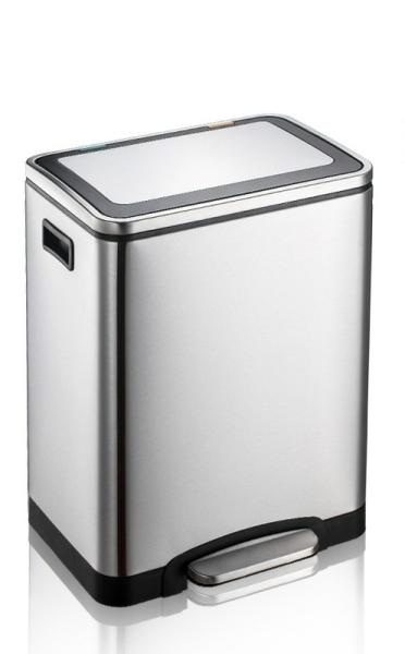 Buy cheap Living Room Pedal Sanitary Bin , 16L Rectangle Stainless Steel Trash Can from wholesalers