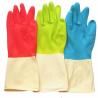 Buy cheap Thickening Latex Industrial Bicolor Glove 320mm Flock Lining Chemical Resistance from wholesalers