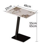 Stainless Steel Sofa Side Table Under Couch For Living Room