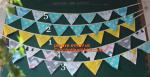 rustic wedding banner, burlap lace banner, event party supplies, party