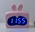 Sound Control 4 AAA Bunny Alarm Clock Travel Portable 10.3x4.7x9.9cm