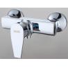 Buy cheap Square Brass Bathroom Sink Faucet , Two hole Contemporary Bath Tub Taps from wholesalers