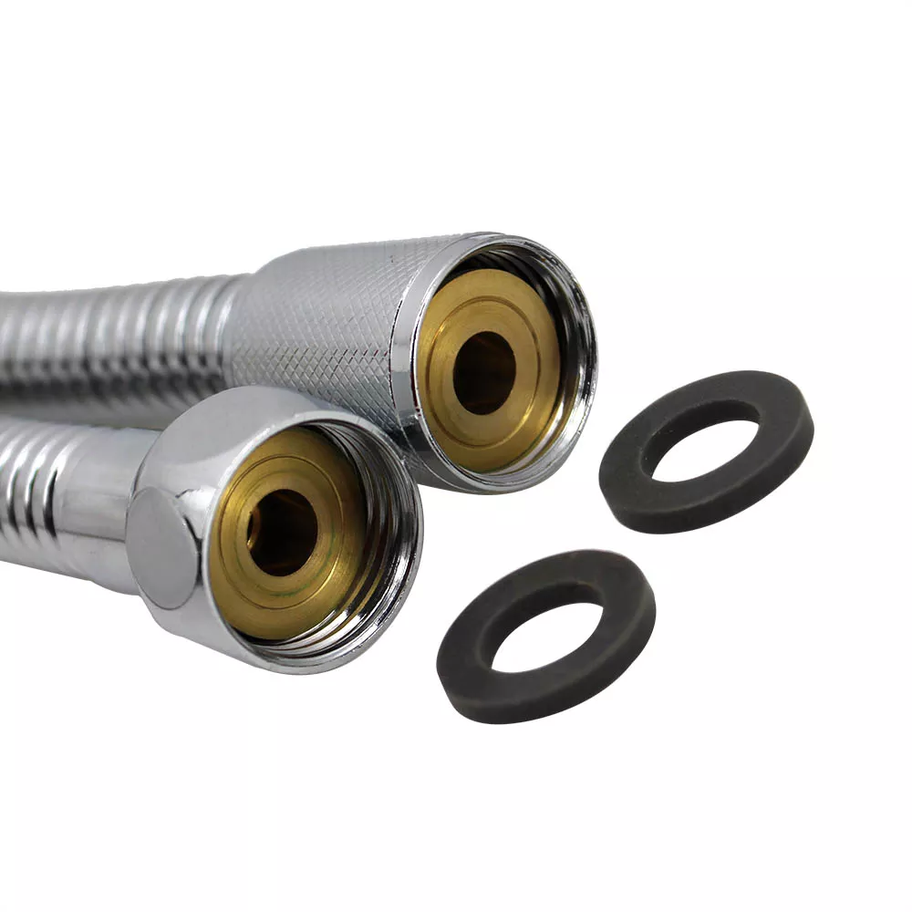 Hot Cold Water Function Stainless Steel Shower Hand Connection Pipe For PVC Bidet Hose