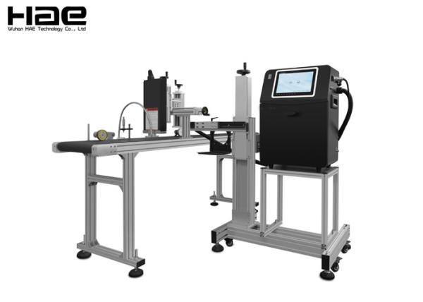 Buy cheap White UV Ink Online Continuous Inkjet Printer Code Machine With Conveyor from wholesalers