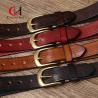Buy cheap Business Genuine Leather Belt With Zinc Alloy Buckle 100cm Length Brown from wholesalers
