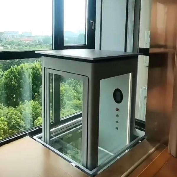 Buy cheap 5 Stops Hydraulic Naked Cabin Elevators With 14.5 M Maximum Travel Height Hydraulic Lift For Home from wholesalers