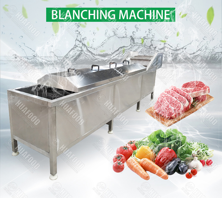 Automatic Seafood Blanching Machine Shrimp Prawns And Crayfish Cooking Machine Large Capacity Conveyor Blanching Machine