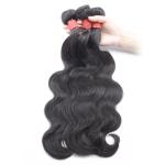 Grade 10A 100% Human Hair Weave Bundles Body Wave Natural Color Peruvian Hair