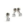 Buy cheap Punk Round Bar Lip Ring Stud Piercing Labret Piercing Tragus Cartilage Stainless Steel from wholesalers
