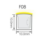 IP68 10mm Flex Neon Light Connector for Pool SMD2835 Led Source Emitting Color