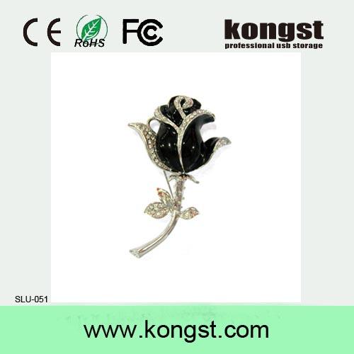 Buy cheap Kongst Creative Novelty jewel rose usb flash drive for promotional gift from wholesalers