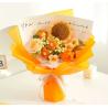 Buy cheap Already Made Artificial Woven Blue Rose Crochet Flower Bouquet for Anniversary Valentines Day Gift from wholesalers