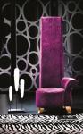 SGS Red Leather Antique Hotel Furniture Luxury Wedding High Back Throne Chair