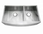 Golden Color Double Bowl Kitchen Sinks Stainless Steel Above Counter