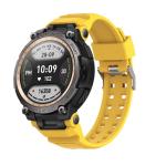 Yellow Bluetooth Calling Smart Watch Compass Sleep Tracking Heart Rate
