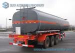 Customized Oil Tank Trailer 42000L Trapezoid Alcohol Chemical Tank Trailer 0.9