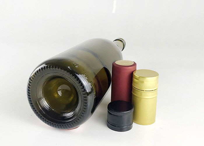 Frosted Empty 750ml Wine Bottles / Dark Green Shatterproof Glass Water Bottle