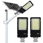 Gray High Lumen Solar Outdoor Lights IP67 100 Watt LED Solar Street Light