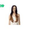 Buy cheap Black T Brown Long Synthetic Wigs Natural Curly Bang Side Wigs For Women from wholesalers