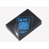 Buy cheap CMYK Printing Blue And Black Plastic Poker Cards Waterproof product