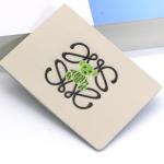 Printing White Leather Patch For Jeans Hat Clothes 6.5cm×4.5cm Size OEM