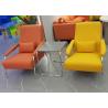 Buy cheap Living Room Nordic Lounge Chair Orange Single Sleeper Sofa from wholesalers