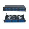 Buy cheap 48 ports Rack-Mount 19'' 2U Fiber Optic Patch Panel for SC/UPC adapter terminal box black cold-roll steel sheet from wholesalers