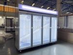 Wholesale supermarket glass door display freezer commercial refrigerator freezer