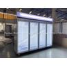 Buy cheap 2000L Commercial Supermarket 4 Doors Glass Upright Freezer from wholesalers
