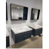 Buy cheap Dark Blue 80cm Wall Mounted Bathroom Vanity Environmental Friendly from wholesalers