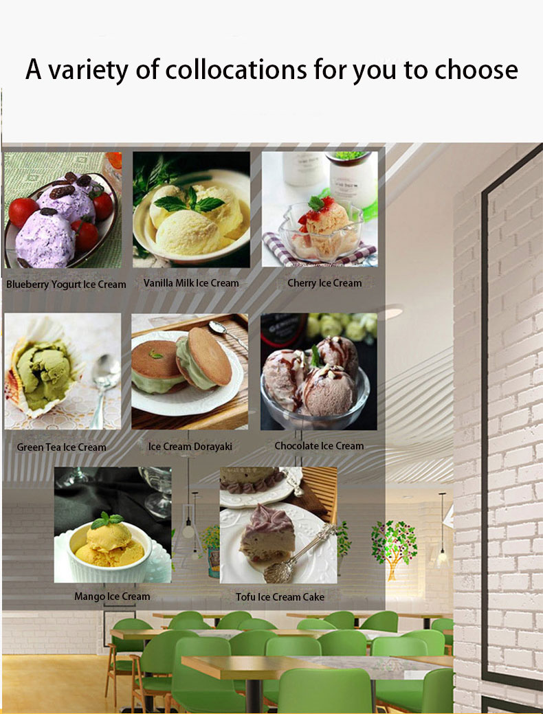 24-28L/H Capacity Stainess Steel Hard Ice Cream Machine for Commercial in Italian Ice