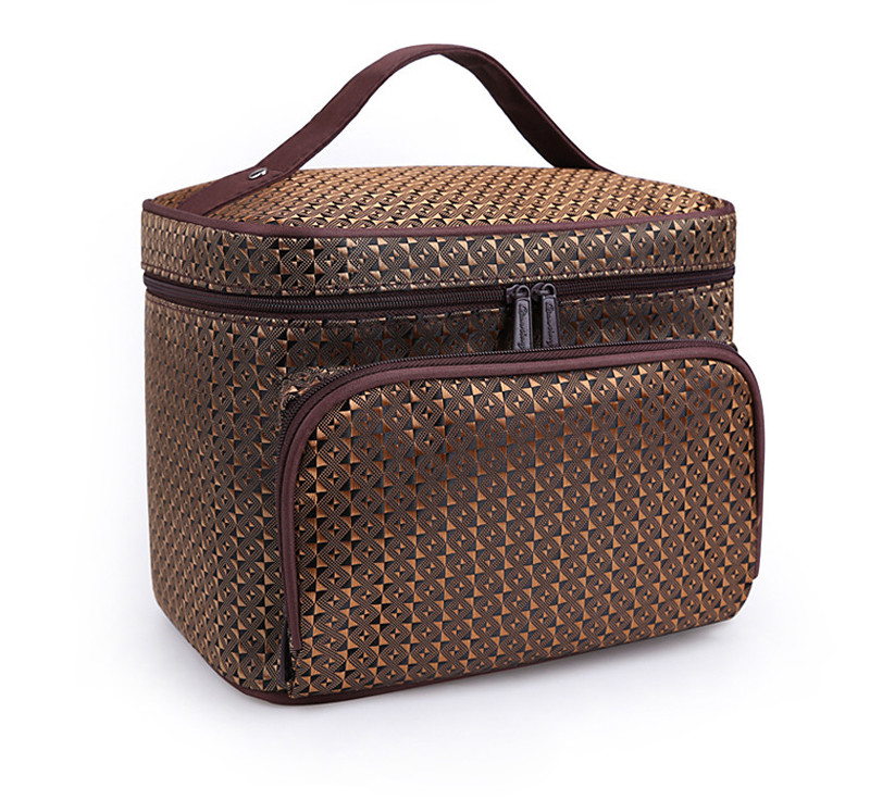 Waterproof Travel Accessories Make Up Bag With Brush Pockets For Women