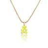 Buy cheap Colorful 24k Gold Jewelry Enamel Bear Zircon Pendant Necklace from wholesalers