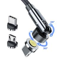 Buy cheap Universal 540 3 in 1 Magnetic Cables Micro Type C Magnetic USB Cable 3A product