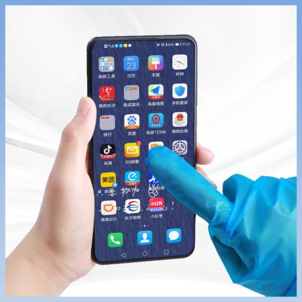 Buy cheap Stretchable Blue Disposable TPE Gloves Latex Free Hypoallergenic from wholesalers