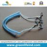 Buy cheap Yellow Spring Coil Steel Lanyard W/Oval Metal Hook from wholesalers