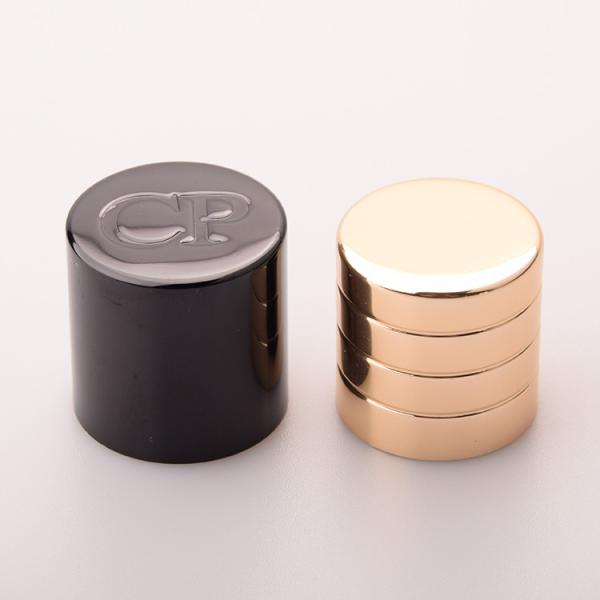 Buy cheap Customized Perfume Bottle Caps in Gold/Silver from wholesalers
