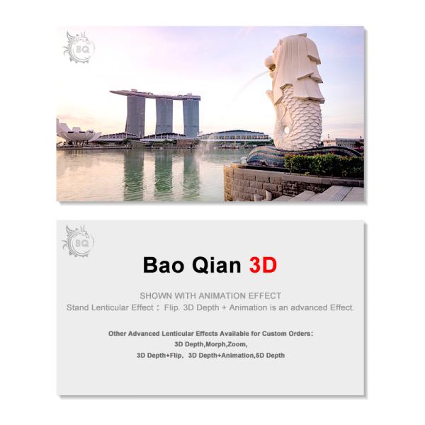 Buy cheap 3D Business Card Design 3D Lenticular Card Personalised 3D Printed from wholesalers