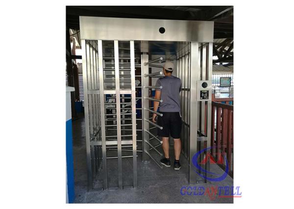 Buy cheap football exit 230volt electric Full Height Turnstiles price / rfid fingerprint open gate from wholesalers